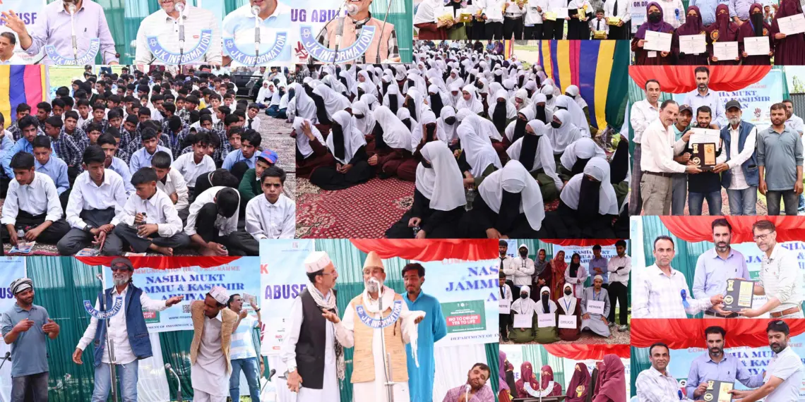 Students, Artists Lead Drug Awareness Drive at GHSS Sedow under ‘Nasha Mukt J&K Abhiyan