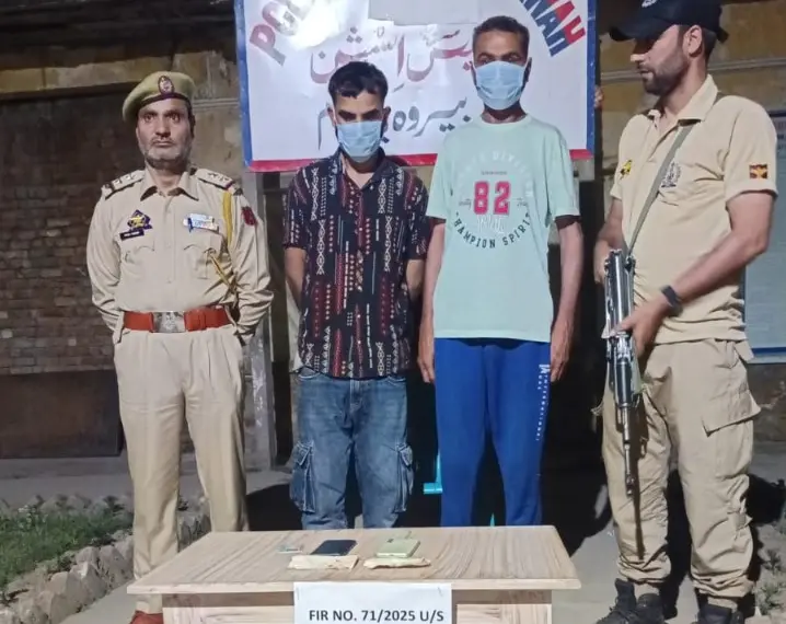 Two Held with Heroin-Like Substance in Budgam’s Beerwah: Police