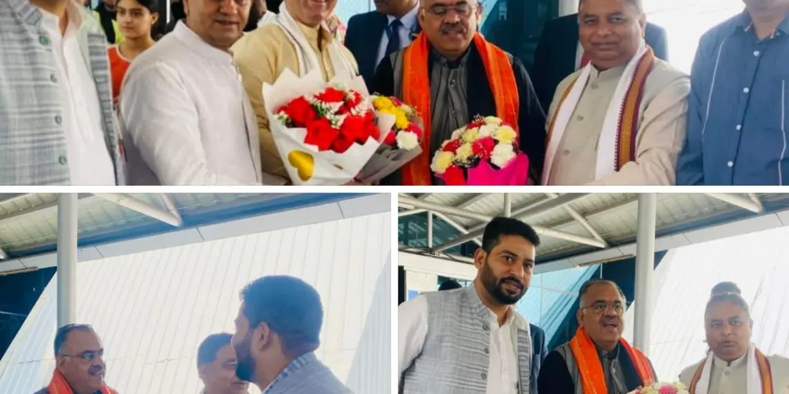 Er. Aijaz Hussain Welcomes BJP National General Secretary Shri Tarun Chugh in J&K