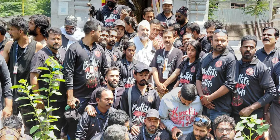 Historic Sharda Pratima Varshik Abhishek Held at LoC Teetwal: Pilgrims From Kerala Join Bike Rally, Call for Boost to Border Tourism