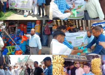 Sumbal Municipal Committee Cracks Down on Polythene Use in Market Drive