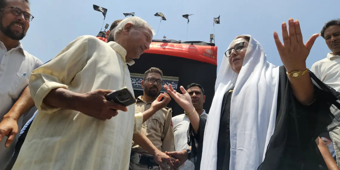 Dr Darakhshan Reviews Muharram Arrangements at Zadibal Imambara