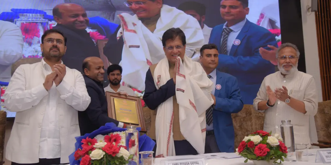 Piyush Goyal Urges ‘Vocal for Local’ Push at Srinagar Traders’ Conclave  Assures Support for Handicrafts, Startups, and Solar Projects in J&K