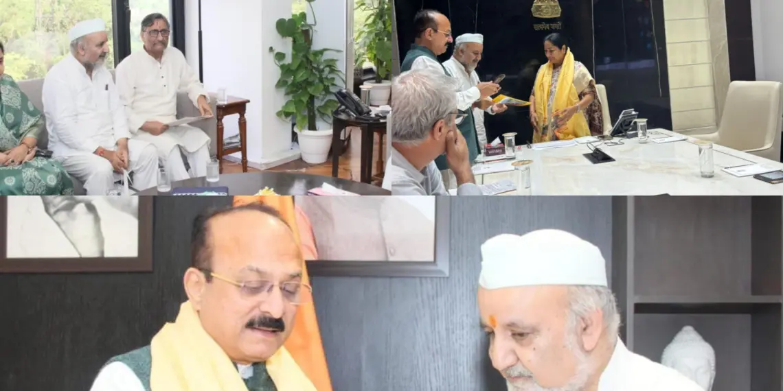 کشمیری پنڈتوں کے وفد کی دہلی کی وزیر اعلیٰ ریکھا گپتا اور وزیر آشیش سود سے ملاقات