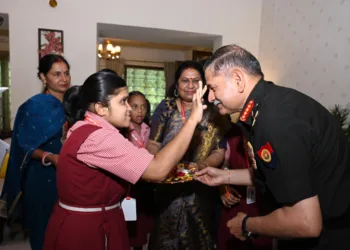 Children Celebrate Rakshabandhan with Army Chief, Honour Soldiers’ Role as Protectors