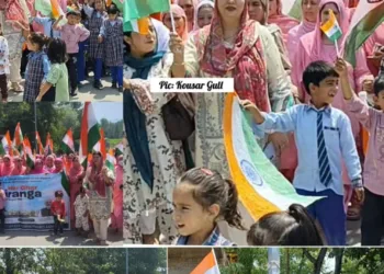 ICDS Qazigund Leads Patriotic Tiranga Rally Ahead of Independence Day
