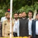 Director Information hoists Tri-Color at DIPR Complex Srinagar