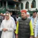 Dr Indresh Kumar accompanied by Dr Darakhshan Andrabi & Prof Shahid Akhter pay obeisance at Aishmuqam Ziyarat