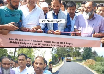 MLA Anantnag West Abdul Majeed Bhat Larmi Kickstarts Macadamisation Work on Shampora via Panzath, Wanpora Road