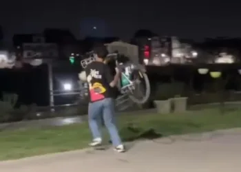 Outrage After Youth Caught on Camera Throwing Smart City Cycle into Jhelum in Srinagar*