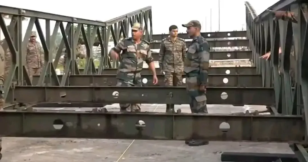 Army Undertakes Repair of Rain-Damaged Fourth Tawi Bridge in Jammu