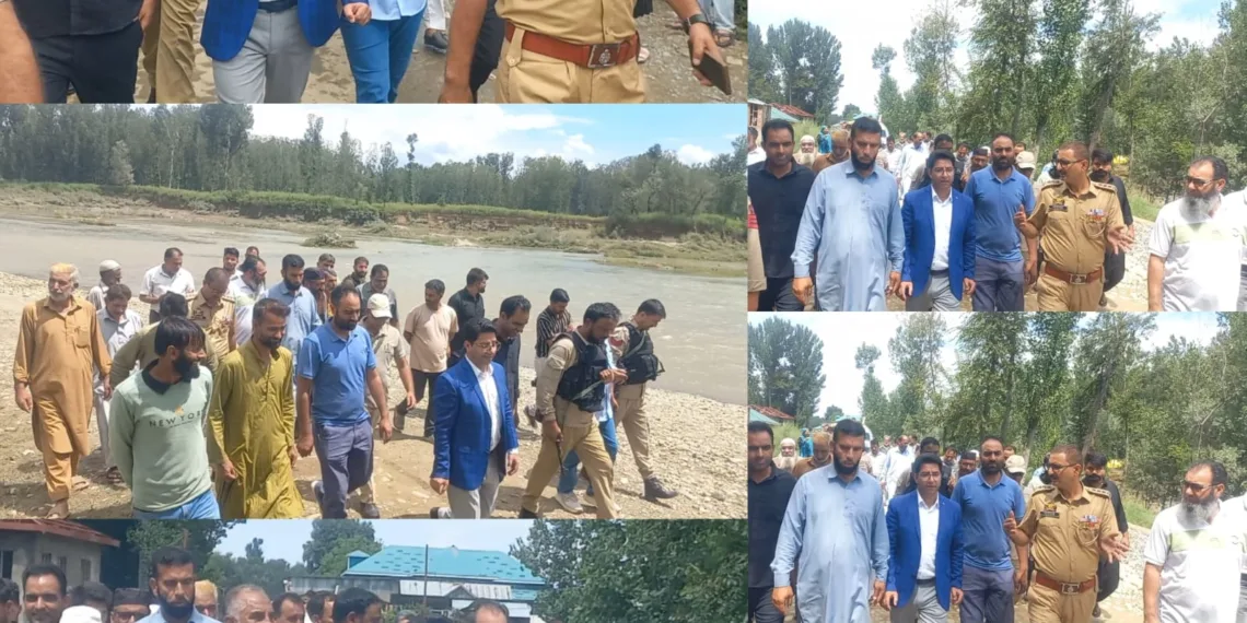 MLA Devsar Peerzada Feroz Ahmad Reviews Flood-Hit Areas in Qaimoh & Frisal, Raises Alarm Over Illegal Mining