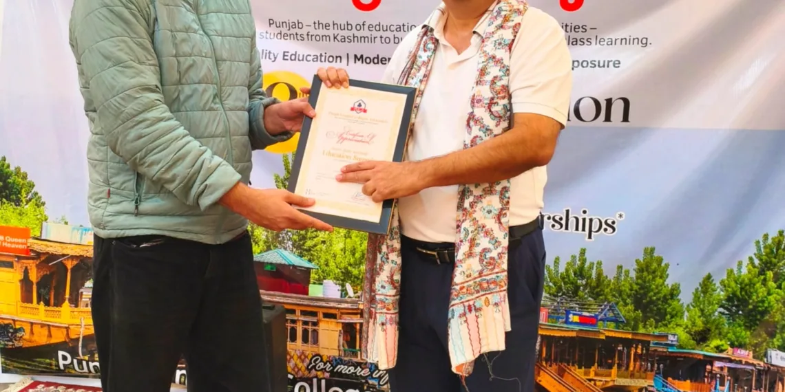 PUCA Felicitates JKSA National Convenor Nasir Khuehami for his Student Welfare work