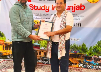 PUCA Felicitates JKSA National Convenor Nasir Khuehami for his Student Welfare work