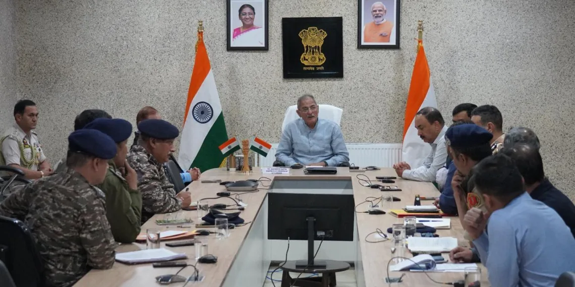 *LG Ladakh Kavinder Gupta chairs high-level meeting on Law & Order, Security Scenario in Ladakh*