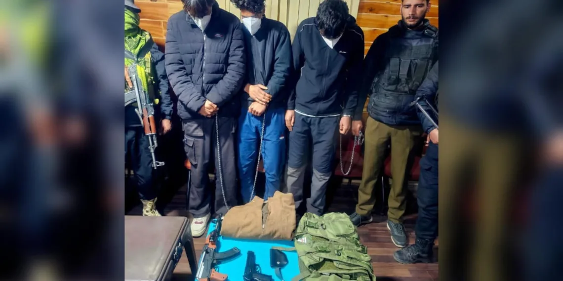 Youth Held with Dummy Weapons in Kokernag”; Police say swift operation averted panic in the area