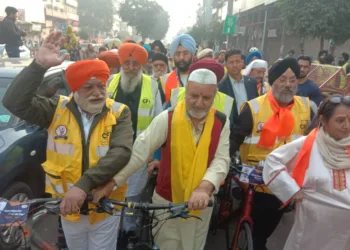 KPs Flag Off Cycle Yatra Marking 350th Martyrdom Anniversary of Guru Teg Bahadur Ji
