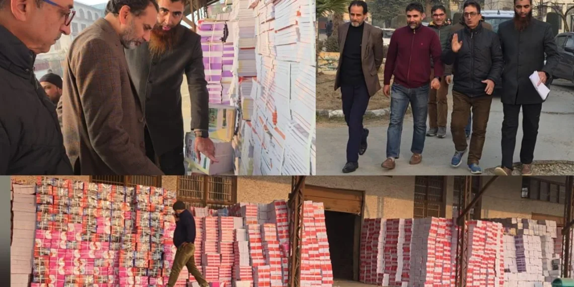 Textbooks for All Kashmir Zones by Dec 2: DSEK Inspects JKBOSE Distribution Drive
