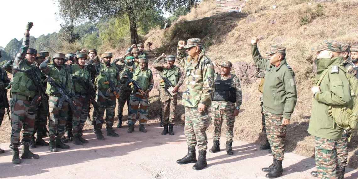 GOC White Knight Corps Reviews Security Preparedness in Mathiyanigala Rajouri