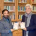 LG Sinha Releases Dr. Satish Vimal’s Hindi Poetry Book “Hindora”