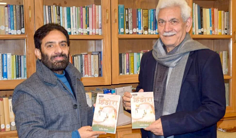 LG Sinha Releases Dr. Satish Vimal’s Hindi Poetry Book “Hindora”
