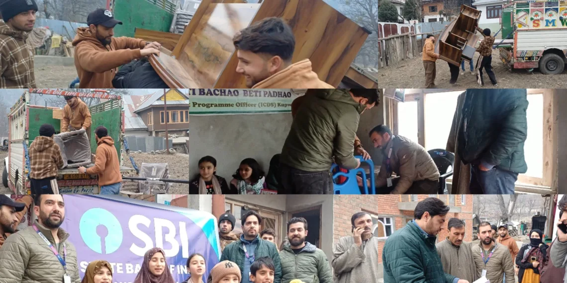 SBI Karnah Branch Provides Infrastructure Support to Nachiyan Anganwadi Under CSR Initiative