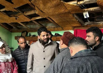 Er. Aijaz Hussain, BJP Leader Visits Batmaloo Fire Victims Assures Full Support and Relief; Advises Caution While Using Electrical Instruments