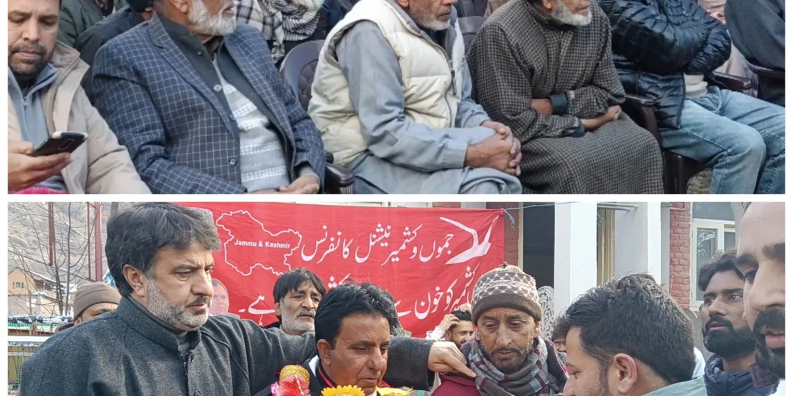 Political Shift in Karnah: Khalid Shujaat Budhana Joins National Conference with Dozens of Workers