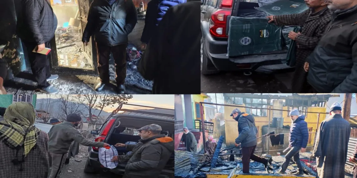 District Administration Provides Immediate Relief to Fire-Affected Families in Karnah