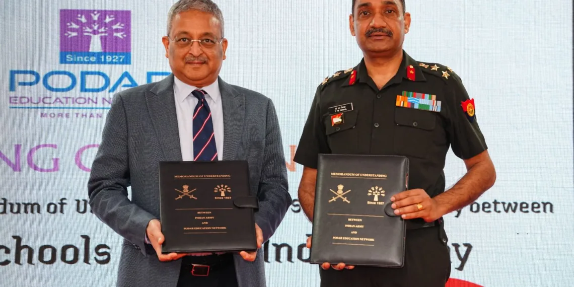 Indian Army Partners with Podar Education Network to Provide Major Educational Support for Soldiers’ Children