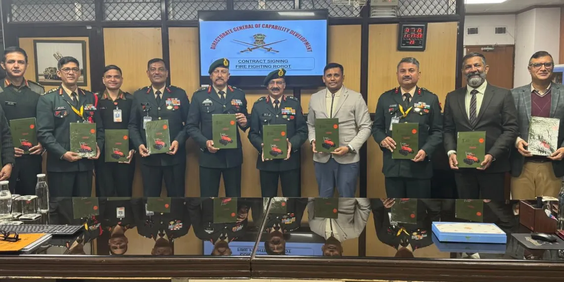 Indian Army Signs iDEX Contract for Induction of Fire Fighting Robot