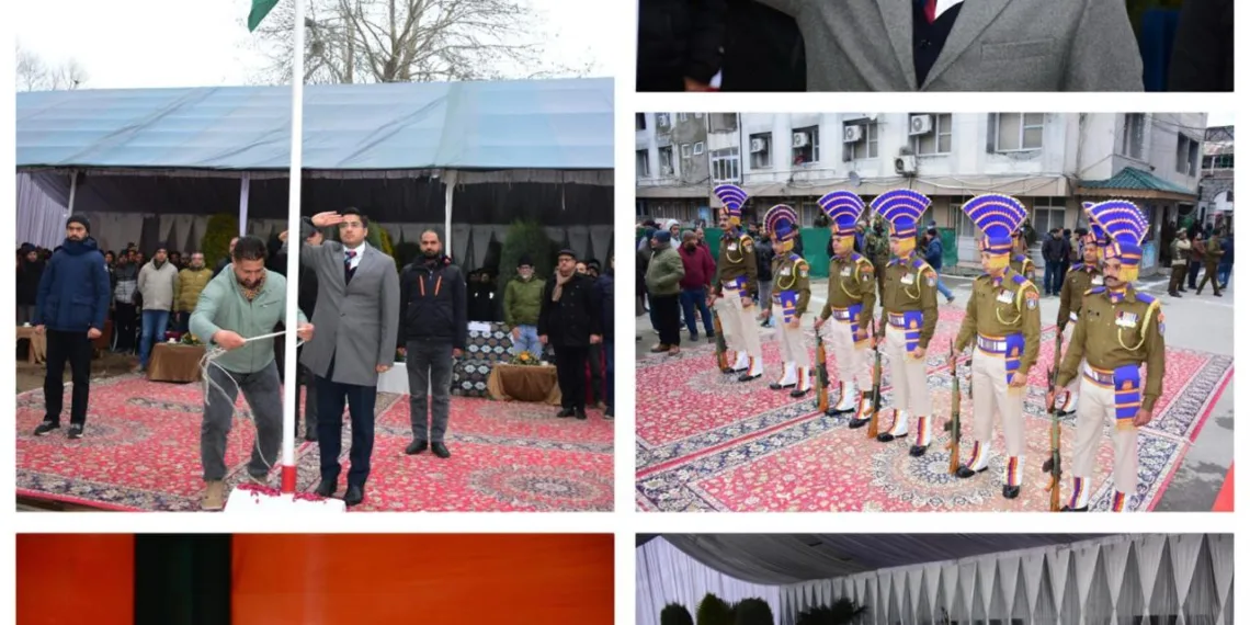 Srinagar Municipal Corporation Commemorates 77th Republic Day with Solemn Flag Unfurling Ceremony
