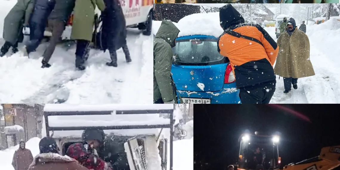 Amid Fresh Snowfall, Shopian Police, District Admin on Ground to Assist Public in Need