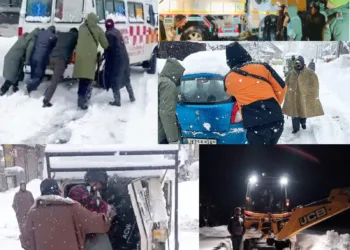 Amid Fresh Snowfall, Shopian Police, District Admin on Ground to Assist Public in Need
