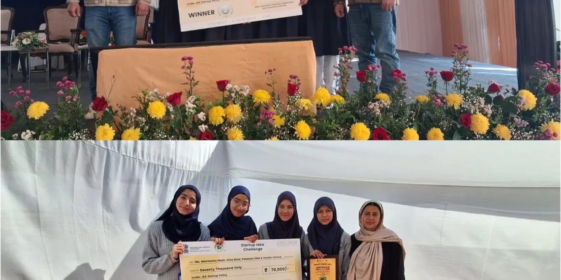 Shopian Students win Second Prize at UT-Level Startup Mela-2026