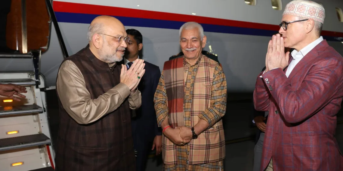 HM Amit Shah Arrives in Jammu on Two-Day J&K Visit