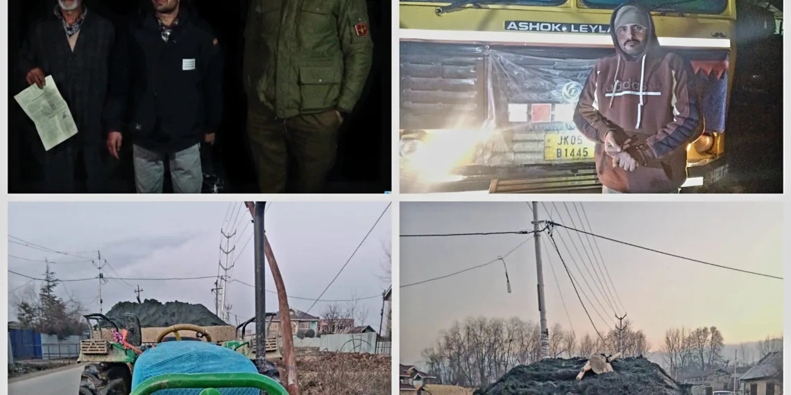 Illegal Mining Crackdown: Baramulla Police Seize Vehicles, Detect Massive Sand Dumping Site