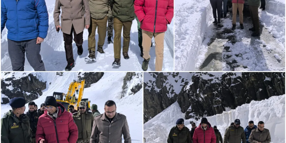 DC Shopian Reviews Snow Clearance on Mughal Road, Directs Intensified Efforts for Early Restoration