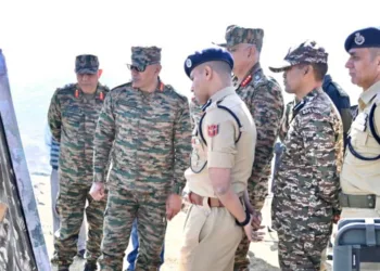 Lt Gen Pratik Sharma Reviews Security Situation in Basantgarh