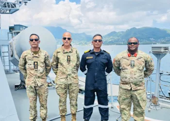 INS Trikand Concludes Seychelles Visit, Anchors Maiden Tri-Services Exercise Lamitiye 2026
