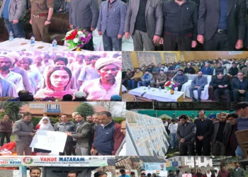 District Administration Kupwara launches week long campaign to commemorate 150 years of National Song “Vande Mataram”