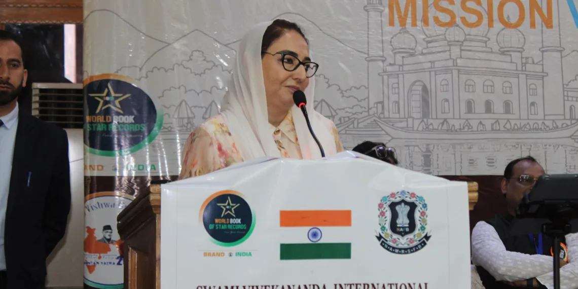 Waqf Chairperson Dr Andrabi presides over global event on peace & harmony at Srinagar