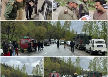 Shopian Police Conduct Strict Traffic Drive on Imamsahib Shopian Road