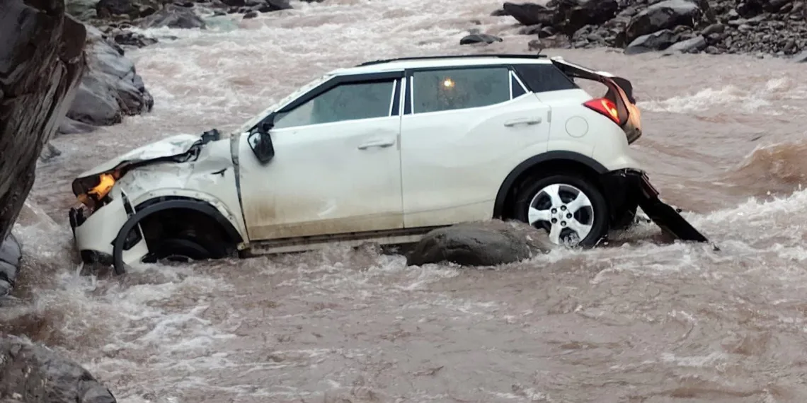 Woman Killed, One Injured After Vehicle Falls into Nala in Uri