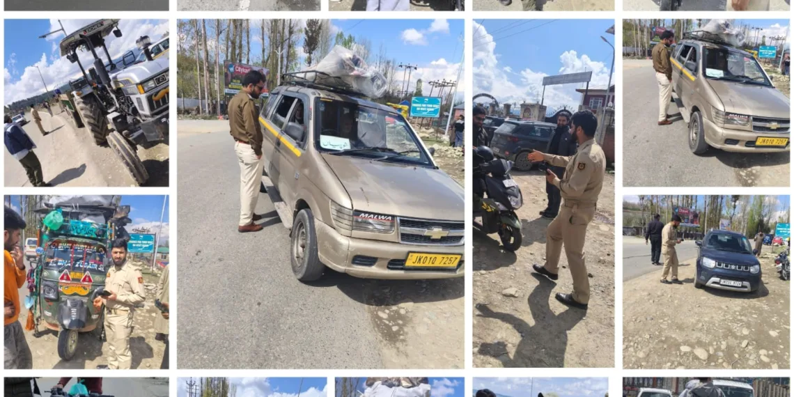 MVD Shopian Launches Extensive Enforcement Drive, Cracks Down on Traffic Violations