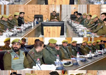 SSP Sopore Holds Monthly Crime Review Meeting; Focus on Crime Control, Public Service Delivery and Security