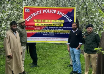 J&K Police in Shopian Attach Immovable Property Acquired Through Proceeds of Drug Trafficking