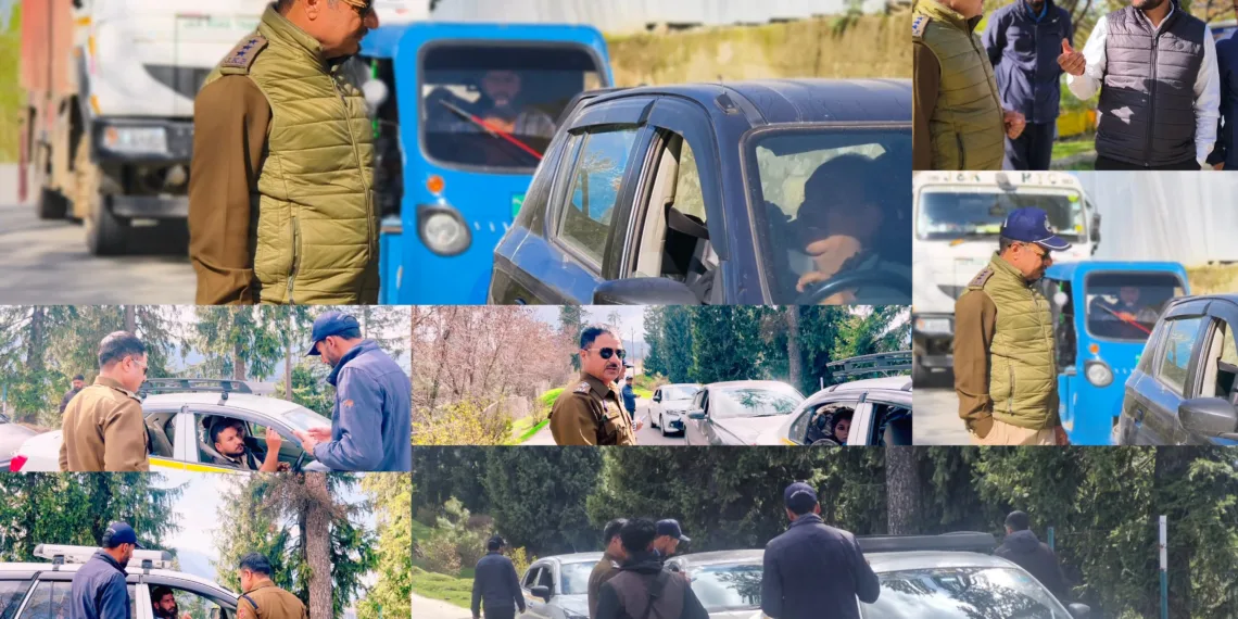 Traffic Enforcement Drive Intensified in Doodhpathri and Rural Areas of Beerwah; 20 Challans Issued