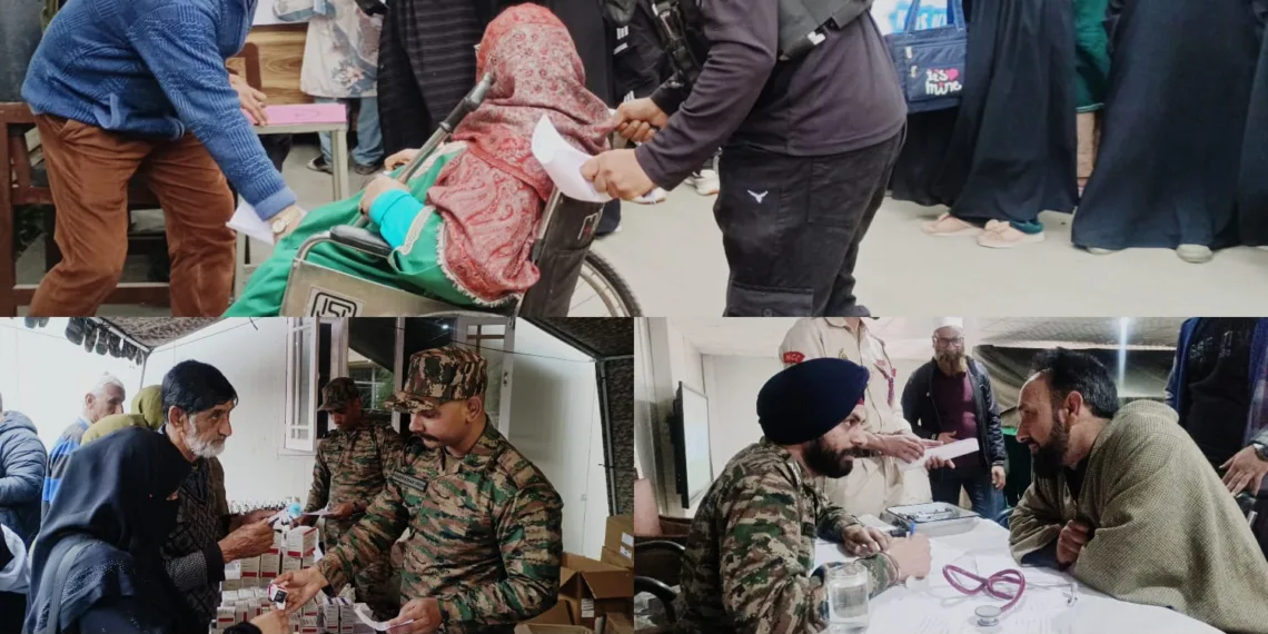 Indian Army Hosts Free Eye Camp in Pattan, Hundreds Receive Treatment