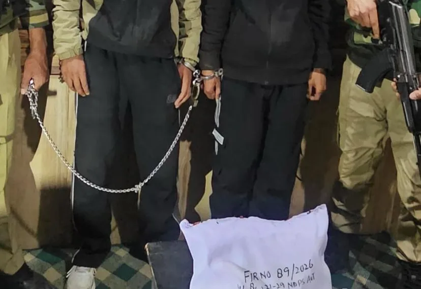 Sopore Police Apprehend Two Drug Peddlers; Contraband and Psychotropic Substances Recovered